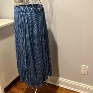 Long blue and white summer lightweight skirt.  Size M.